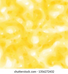 Watercolor yellow background. Sunny bright texture. Vector illustration.