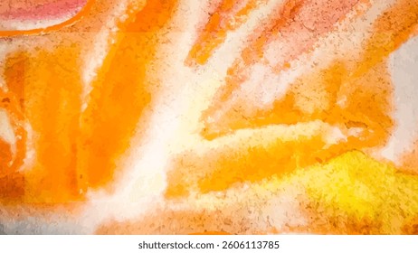 Watercolor Yellow  Design  Vector Background