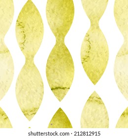 Watercolor yellow seamless pattern