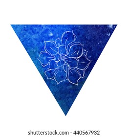 watercolor,colored spots vector,beautiful abstract background,Succulents,handmade