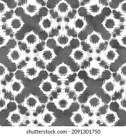 Watercolor-Dyed Effect Brushed Textured Ornate Dotted Pattern