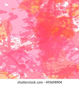 Watercolored splash blot pattern in white color background. Vector