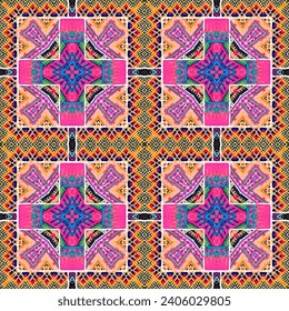 Colores acuáticos de diferentes estilos En las actuaciones del Ikat, los papeles pintados y las telas son muy bonitos.