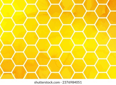 Fondo de la ilustración de Honeycomb de color de agua