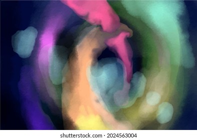 Water-colour Background Vector illustrated Colourful art. Hand-draw style.