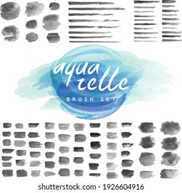 Watercolour brush set for illustrator