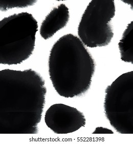 Watercolour brush strokes, seamless pattern