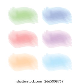 Watercolour Brushes on White background
