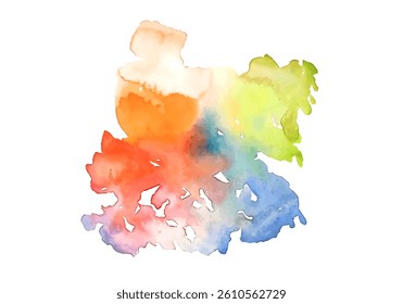 Watercolour coloured background in vector.