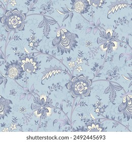 Watercolour flower textile seamless design digital print all over pattren