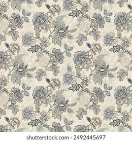 Watercolour flower textile seamless design digital print all over pattren