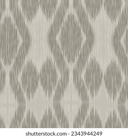 Watercolour Ikat Ogee background - Ethnic folk seamless pattern. Abstract background for textile design, wallpaper, surface textures. Boho Style