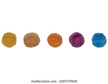 watercolour shape vector design illustration isolated on white background