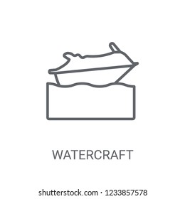 watercraft icon. Trendy watercraft logo concept on white background from Nautical collection. Suitable for use on web apps, mobile apps and print media.