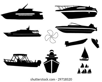 watercraft silhouettes compilation 1