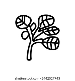Icono de berro en vector. Logotipo
