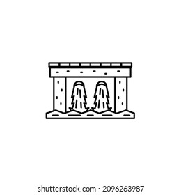 Waterdam icon design, eps 10