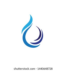 Waterdrop Creative Vector Logo Design Template