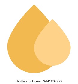 Waterdrop ecology object icon illustration