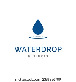 Waterdrop Icon Logo Design Template