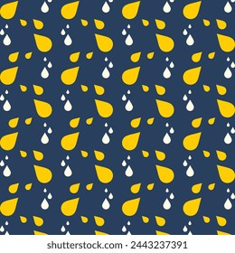 Diseño de ilustración vectorial de patrón repetitivo de colores de moda increíble Waterdrop