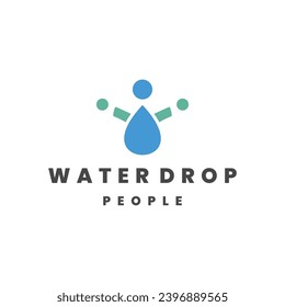 waterdrop logo template vector illustration design