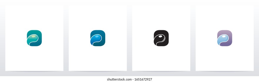 Waterdrop On Letter Logo Design O