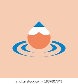 Waterdrop Pencil with Ripple Logo