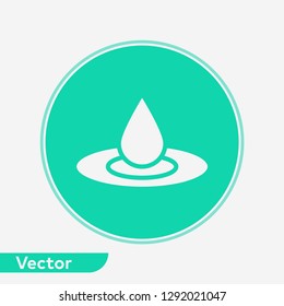 Waterdrop vector icon sign symbol
