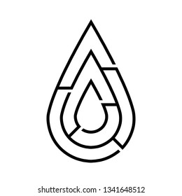 Waterdrop vector logo icon design