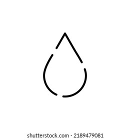 Waterdrop, Water, Droplet, Liquid Dotted Line Icon Vector Illustration Logo Template. Suitable For Many Purposes.