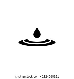 Waterdrop, Water, Droplet, Liquid Solid Icon Vector Illustration Logo Template. Suitable For Many Purposes.