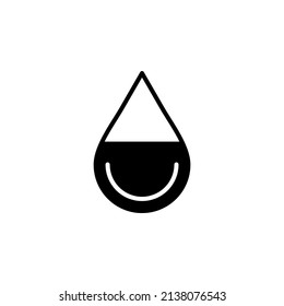 Waterdrop, Water, Droplet, Liquid Solid Line Icon Vector Illustration Logo Template. Suitable For Many Purposes.