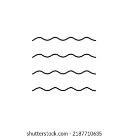 Waterdrop, Water, Droplet, Liquid Thin Line Icon Vector Illustration Logo Template. Suitable For Many Purposes.