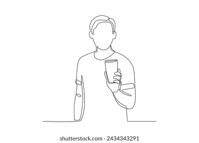 With water,everyone can do their activities. World water day one-line drawing