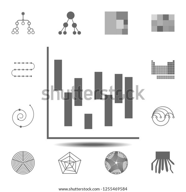 Waterfall Chart Icon Simple Glyph Vector Stock Vector Royalty Free 1255469584