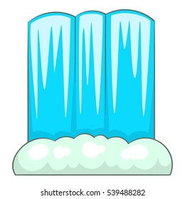 Waterfall icon. Cartoon illustration of waterfall vector icon for web