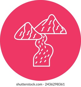 Waterfall Icon Design For Personal And Commercial Use