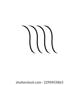 waterfall icon. Flat style design isolated on white background.