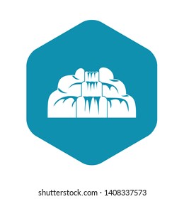 Waterfall icon. Simple illustration of waterfall vector icon for web