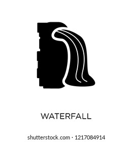 Waterfall icon. Waterfall symbol design from Nature collection. Simple element vector illustration on white background.