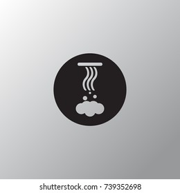 Waterfall icon in trendy isolated on grey background.Vector illustration.