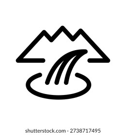 Waterfall Icon Vector Symbol Design Illustration