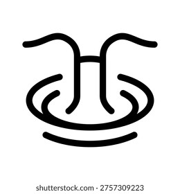 Waterfall Icon Vector Symbol Design Illustration