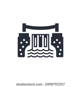 Wasserfall-Symbol. vector.Editable stroke.linear style Zeichen zur Verwendung Web-Design, logo.Symbol-Illustration.