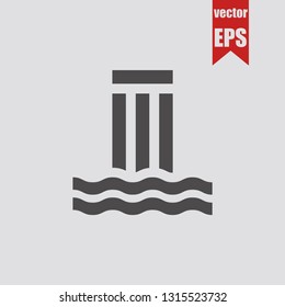 Waterfall icon.Vector illustration.