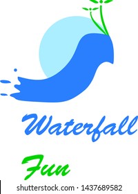 Waterfall Logo Design For Travel Agencies