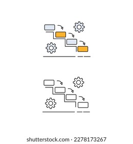 Waterfall Method Illustration - Phases of Sequential Project Management