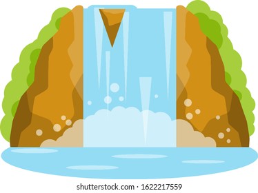 15,761 Waterfall landscape Stock Illustrations, Images & Vectors ...