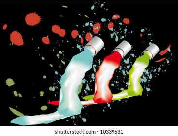 waterfall of the paints